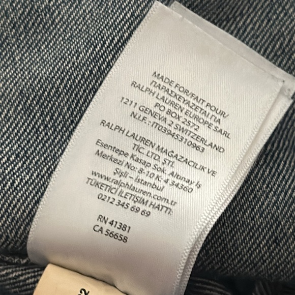 POLO RALPH LAUREN Patched Denim Jacket Sixe Large with Pockets - Picture 9 of 15